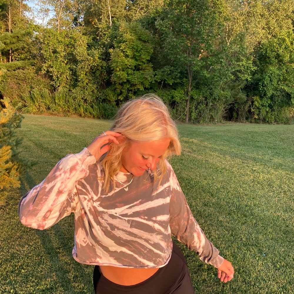Custom tie dye long sleeve